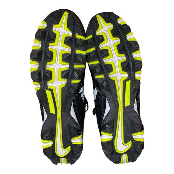 NIKE Vapor Shark Men's Cleats Size 9 Black White Swoosh Football Baseball - Picture 5 of 6